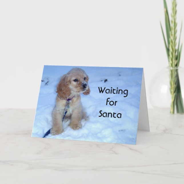 ATTENDRE LA CARTE DE NOËL DE PÈRE NOËL (Devant)