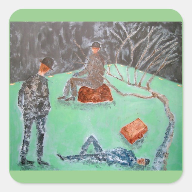 ATTENDRE LE Sticker GODOT (Devant)