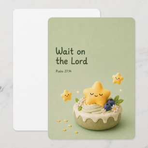 ATTENDRE SUR LE SEIGNEUR Carte de réconfort chré