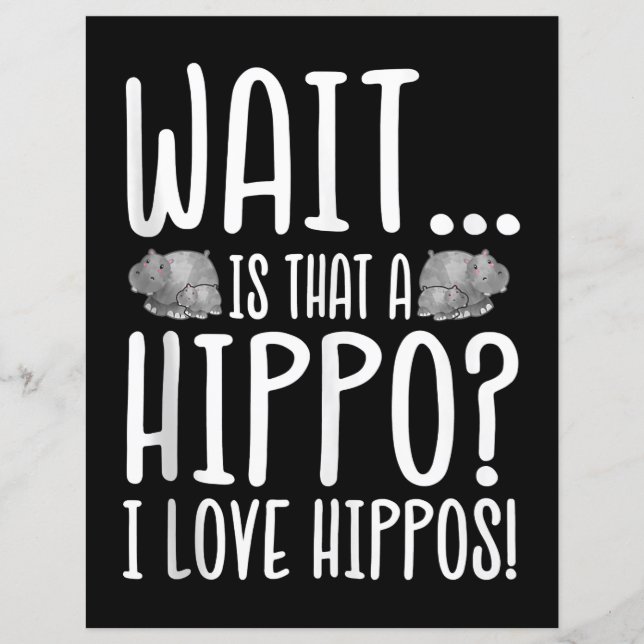 Attends, C'Est Un Hippo ? J'Aime Les Hippopotames  (Devant)