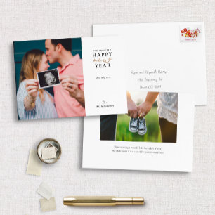 Attente d'un heureux Carte photo du Nouvel An