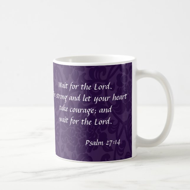 "Attente le seigneur" tasse (Droite)