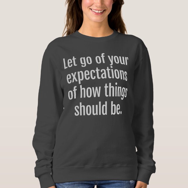Attentes Sweatshirt de base des femmes (Devant)