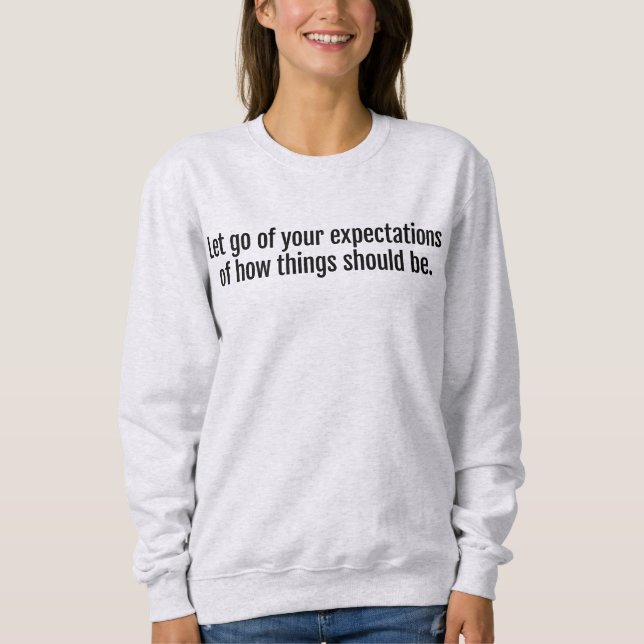 Attentes Sweatshirt de base des femmes (Devant)
