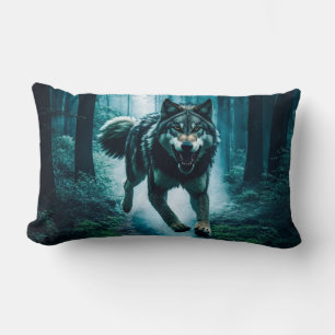 Attention à la Pleine lune Lumbar Coussin