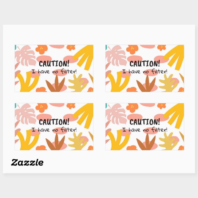 Attention... Autocollant (Feuille)