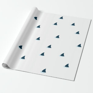 Attention aux requins ! papier cadeau