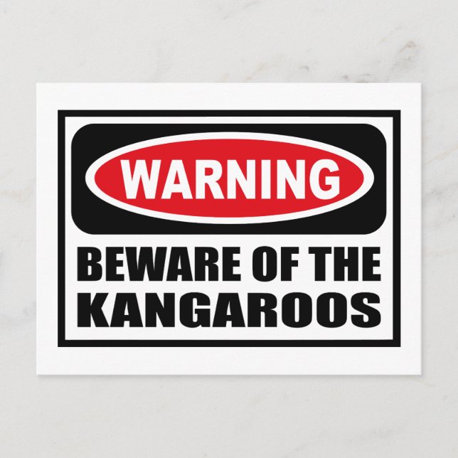 ATTENTION DE LA Carte Postale KANGAROOS (Devant)