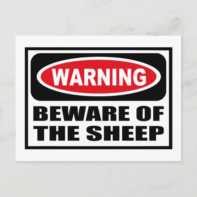 ATTENTION DE LA Carte postale SHEEP (Devant)