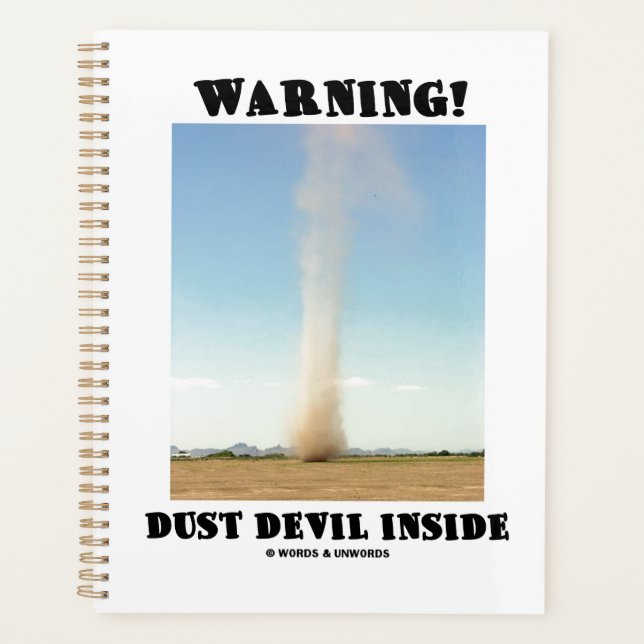 Attention! Dust Devil dans l'Humour de météorologi (Devant)