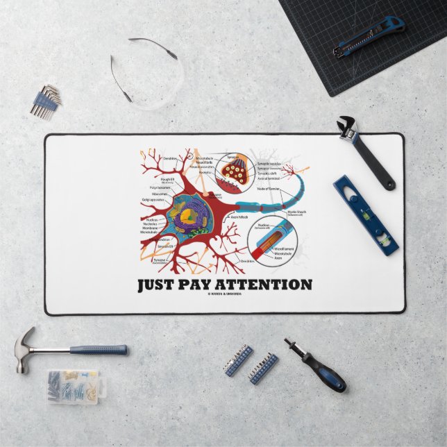 Attention Neurone Synapse Neurotransmetteur (Poste de travail)