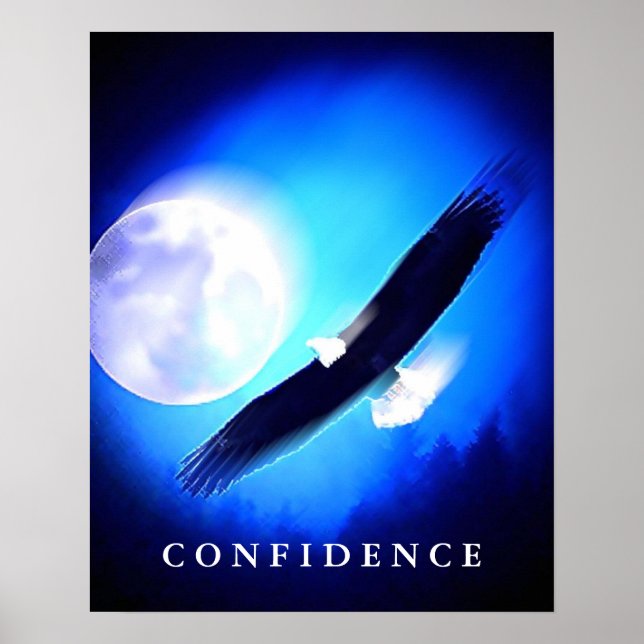 Atterrissage Confiance Aigle Bleu Posters d'art no (Devant)