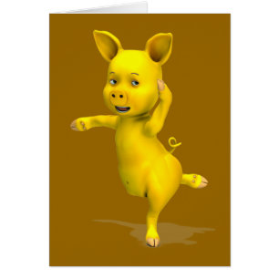 Attitude du porc jaune