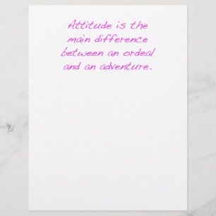 Attitude - épreuve ou aventure