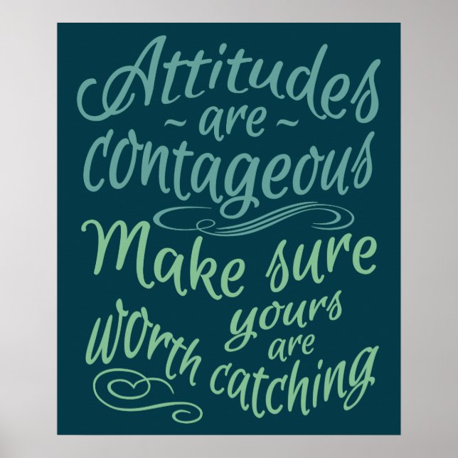 ATTITUDES affiche de motivation (Devant)
