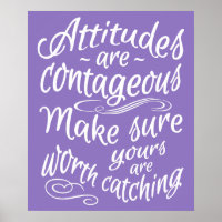 ATTITUDES affiche de motivation couleur personnali