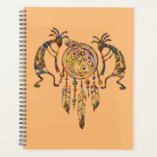 Attrape-rêves Baleine Kokopelli Amérindien 2