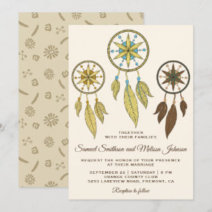 Attrape-rêves élégants Invitation de mariage triba