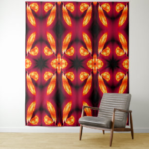 Attrape-Rêves Plume de Feu Rouge 7 Tapisserie