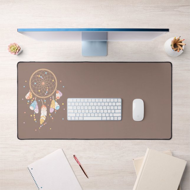 Attrape-rêves tribal Boho Marron (Bureau 1)
