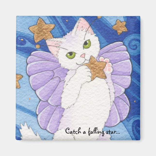 Attraper un aimant carré étoile en chute (Devant)