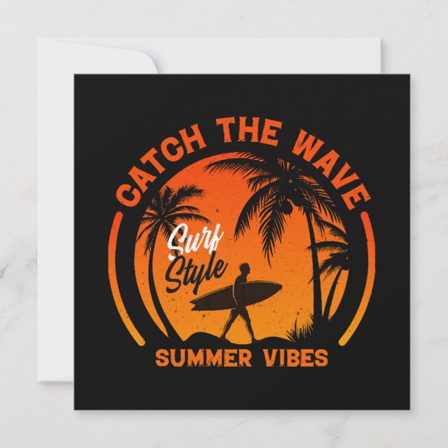 Attrapez les Vibes d'Été de la Vague (Devant)