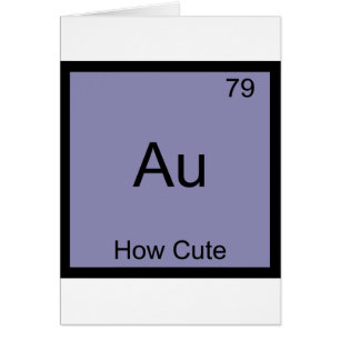 Au - Comme C'est Mignon Symbole d'Élément de Chimi