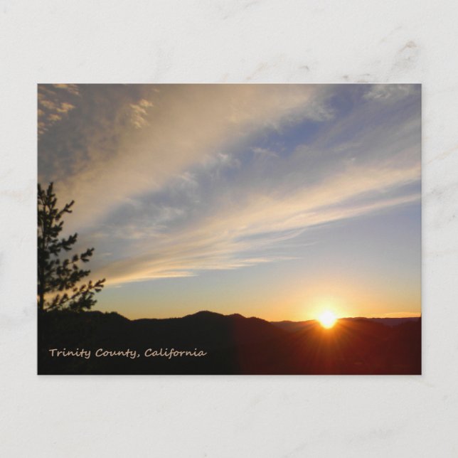 Au coucher du soleil... carte postale (Devant)