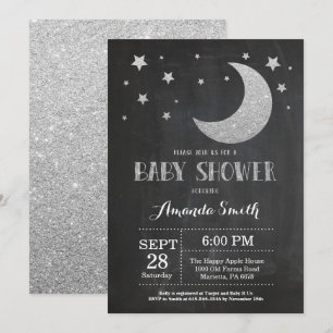 Au-delà de la lune Baby shower Invitation Parties 