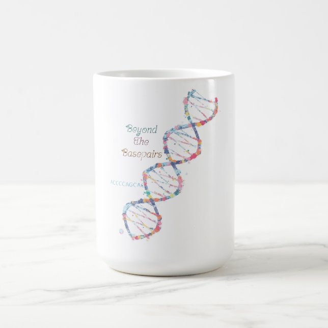 ☕ au-delà des Basepairs | Mug de science classique (Centre)