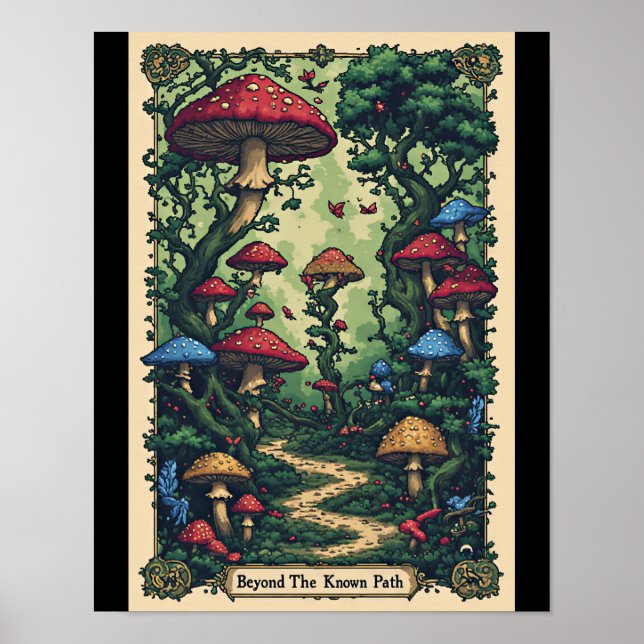 Au-delà du chemin connu - Affiche de fantasy (Devant)