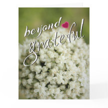 Au-delà Grateful Merci Cartes