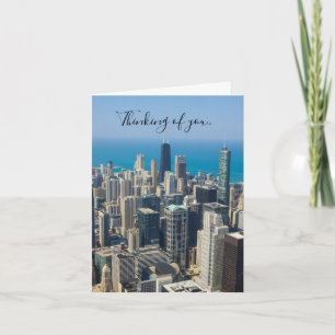 Au-Dessus De Chicago Penser À Votre Carte