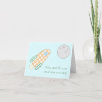Au-dessus de la carte bébé lune