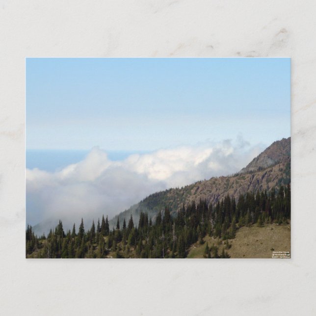 Au-dessus de la carte postale Nuages (Devant)