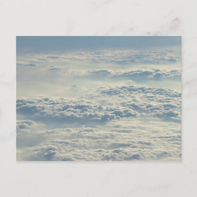 Au-dessus de la carte postale personnalisée Clouds (Devant)
