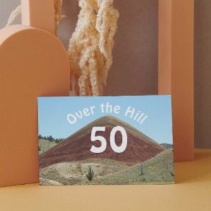 Au-dessus de la colline 50e carte d'anniversaire d
