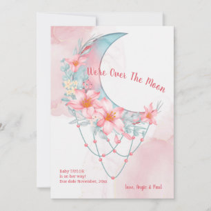 Au-dessus de la Faire-part de grossesse florale de