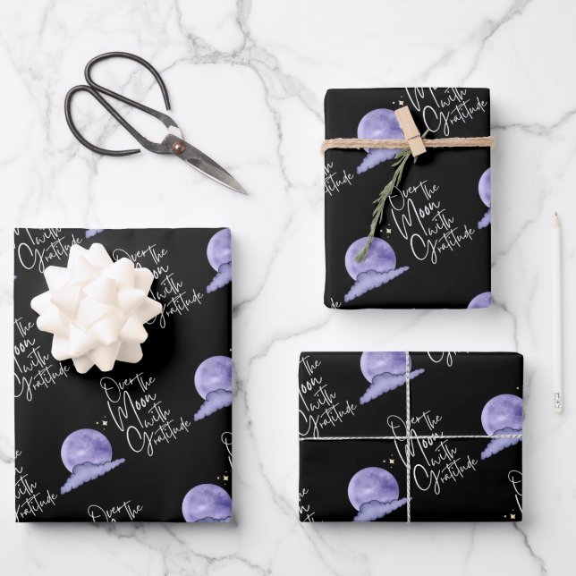 Au-Dessus De La Lune Avec Des Feuilles De Papier E (Recto)