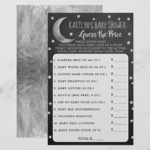 Au-Dessus De La Lune   Baby shower Devinez Le Jeu 