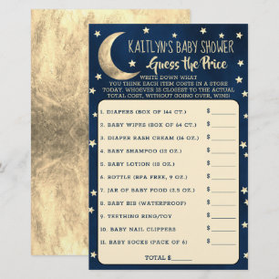 Au-Dessus De La Lune Baby shower Devinez Le Jeu