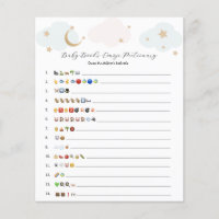 Au-dessus de la lune Blue Rose Baby Books Emoji Je
