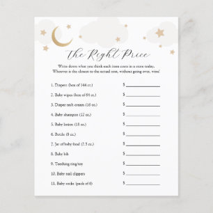 Au-dessus de la lune Nom du jeu de Baby shower de