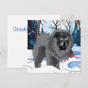 AU-DESSUS DE LA RIVIÈRE Mini carte d'impression Bl