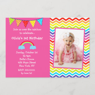 Au-dessus des invitations d'anniversaire de la pho