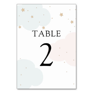 Au-dessus du numéro de la table Lune