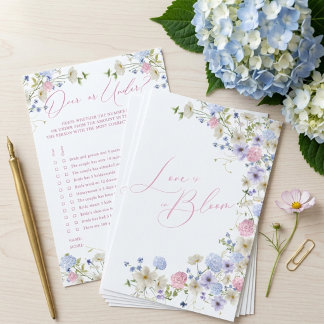 Au-dessus ou en dessous? Jeu de baby shower floral
