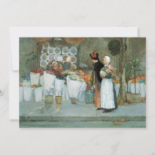 Au fleuriste de Childe Hassam, Art Vintage