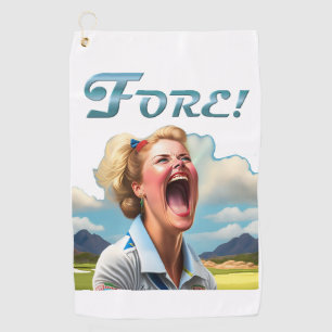 Au fond ! - Serviette de golf pour femmes