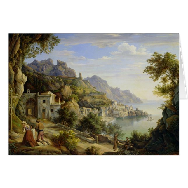 Au Golfe de Salerno, 1826 (Devant horizontal)